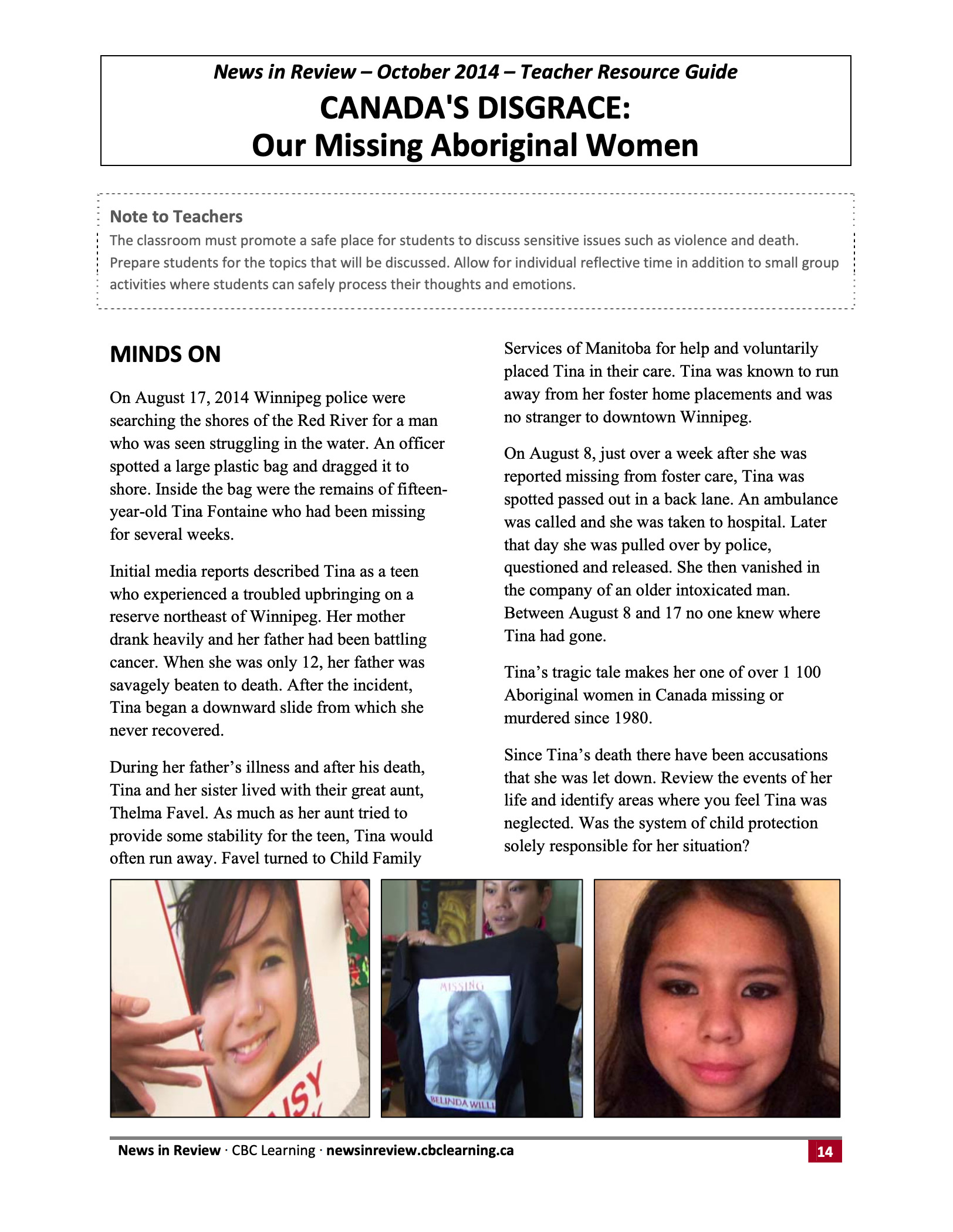 CANADA’S DISGRACE: Our Missing Aboriginal Women