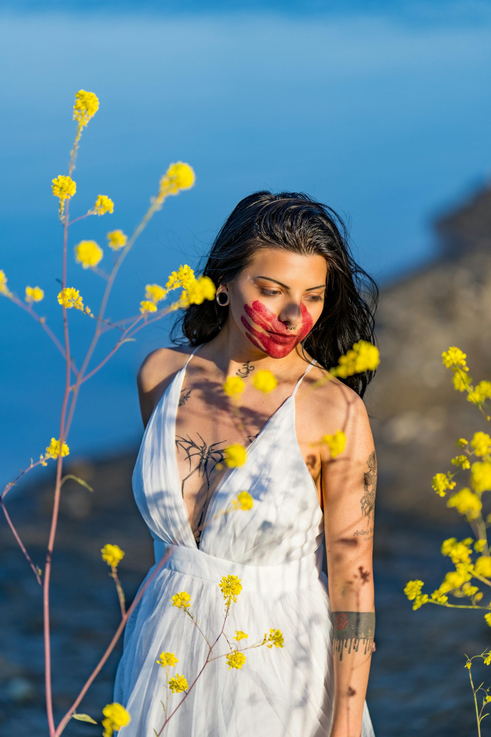 Face-Symbol-during-high-school-graduation-ceremony